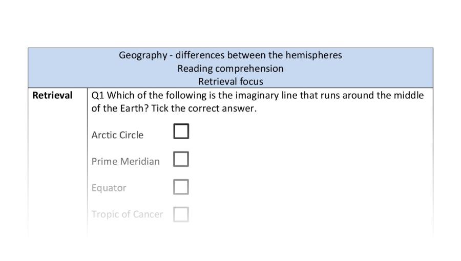 Reading comprehension - retrieval - differences between the hemispheres