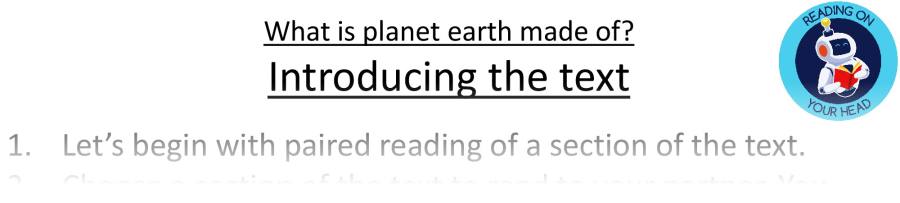 Teaching slides retrieval-What is planet earth made of