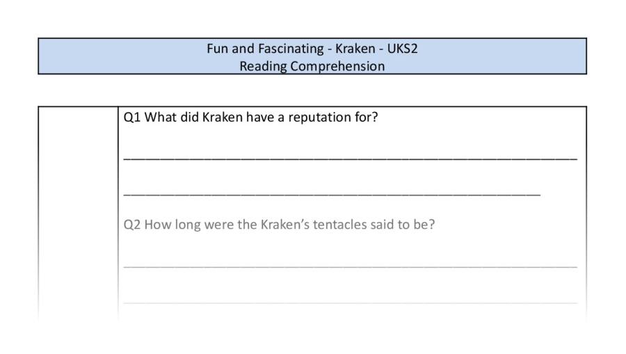 Reading Comprehension-Kraken-retrieval Focus