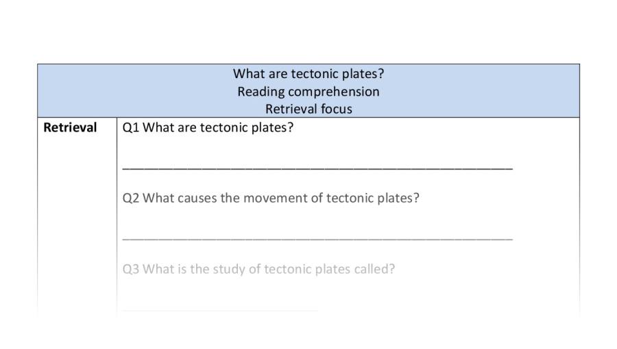 Reading comp-retrieval-tectonic plates