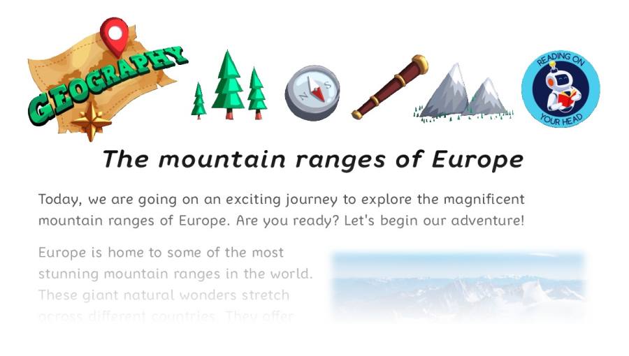 Mountain ranges of Europe