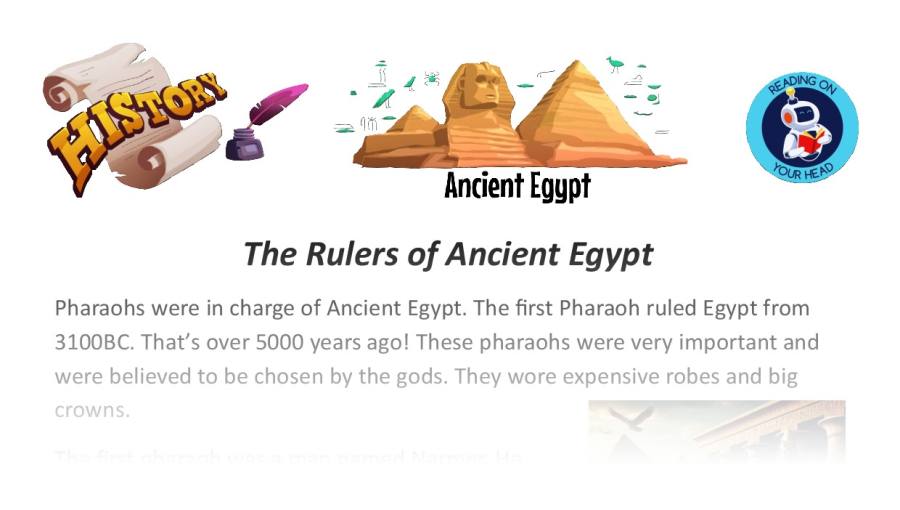 The Rulers of Ancient Egypt