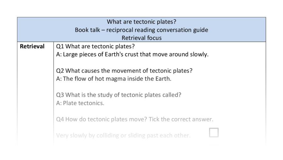 Reciprocal-retrieval-tectonic plates
