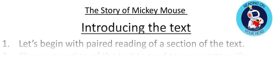 Teaching slides VRSIPE Mickey Mouse