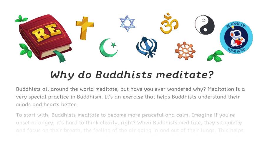 Why do Buddhists meditate