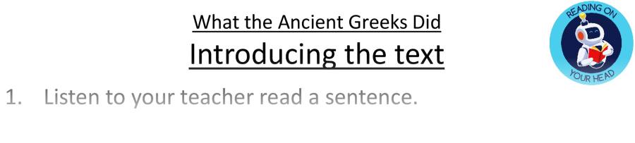 Teaching slides VRSIPE-What the Ancient Greeks Did