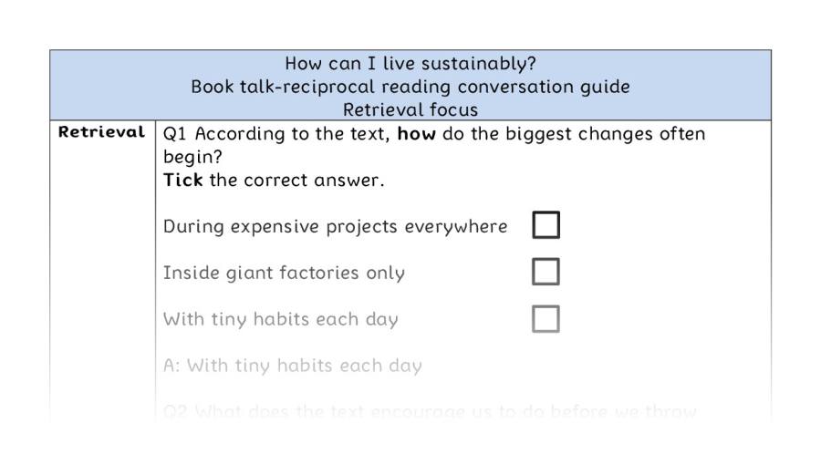 Reciprocal - retrieval - How can I live sustainably