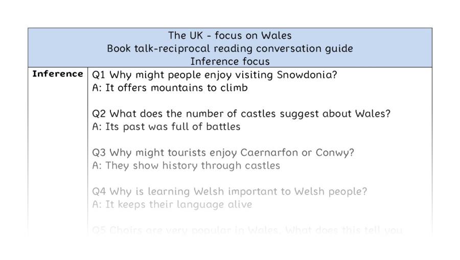 Reciprocal - inference - The UK - focus on Wales