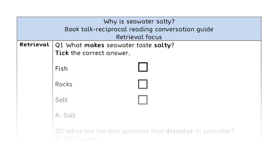Reciprocal - retrieval - Why is seawater salty