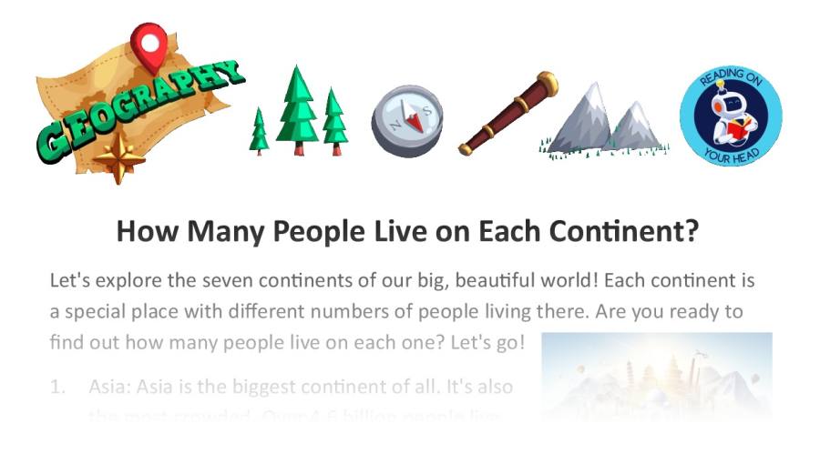 How Many People Live on Each Continent