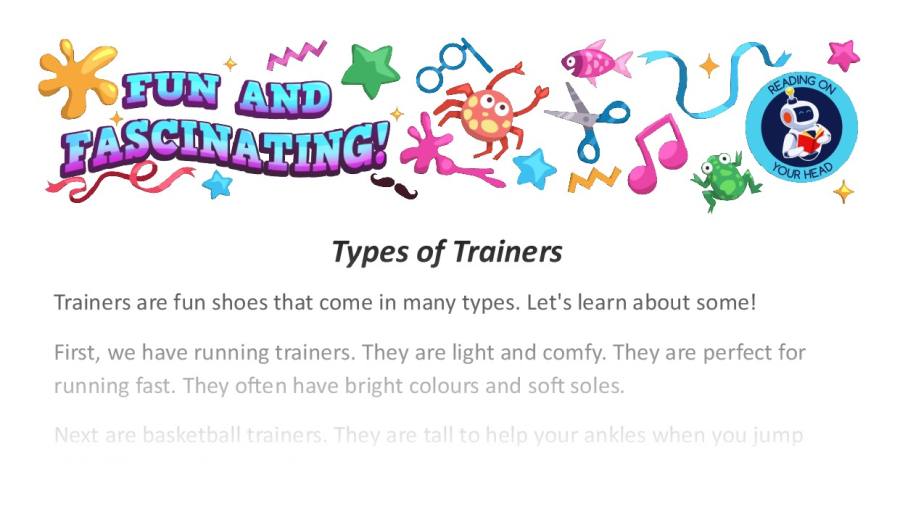 Fun and fascinating - Types Of Trainers