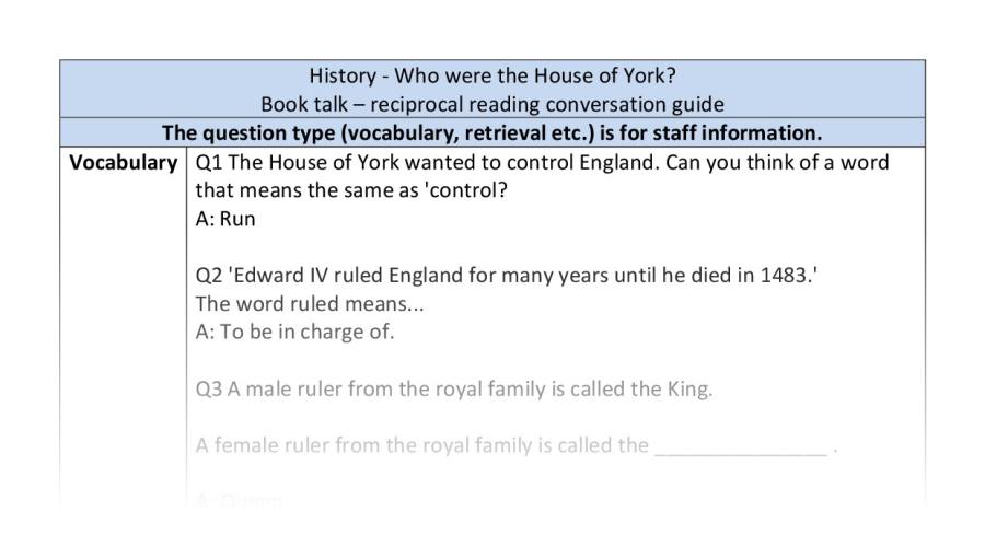 Reciprocal reading-VRSIPE-Who were the House of York