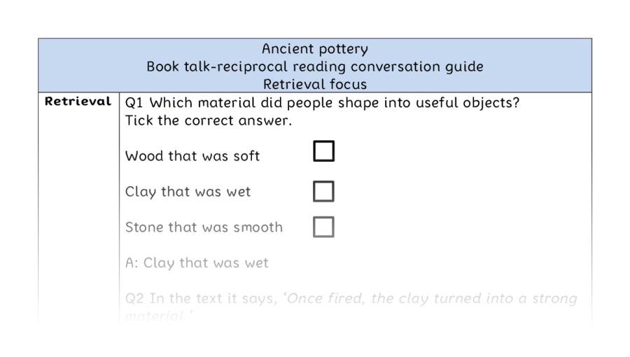Reciprocal reading - retrieval - Ancient pottery