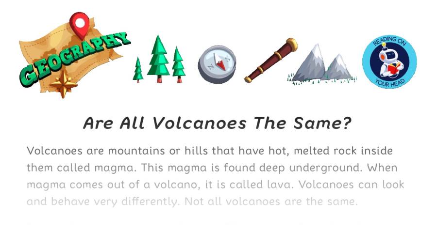 Are All Volcanoes The Same - condensed version