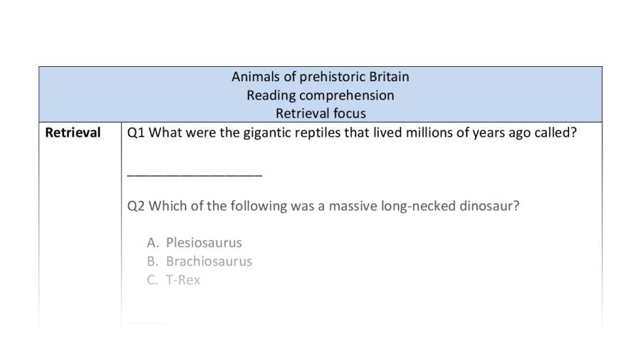 Reading comp-retrieval-animals of prehistoric Britain