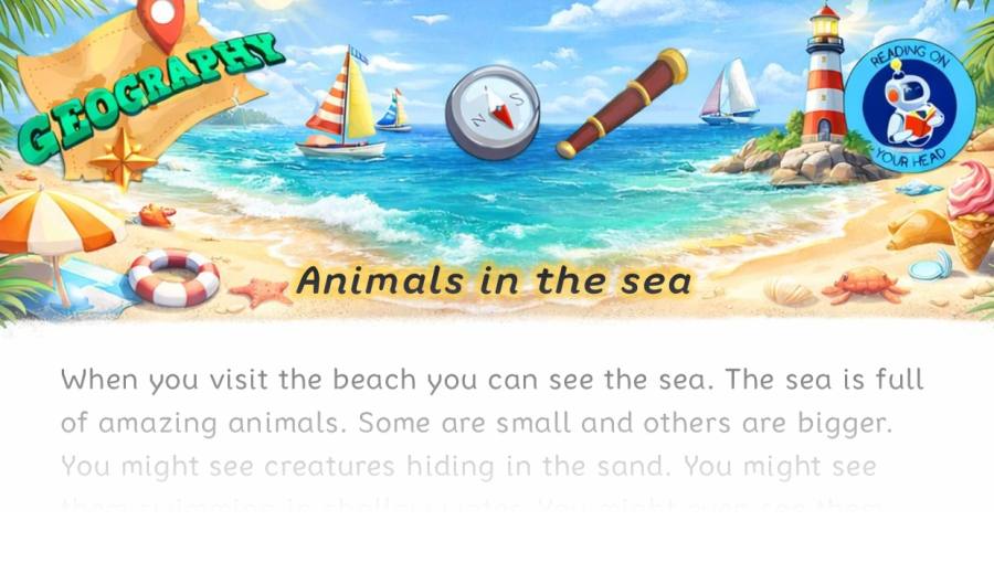 Animals in the sea - condensed version