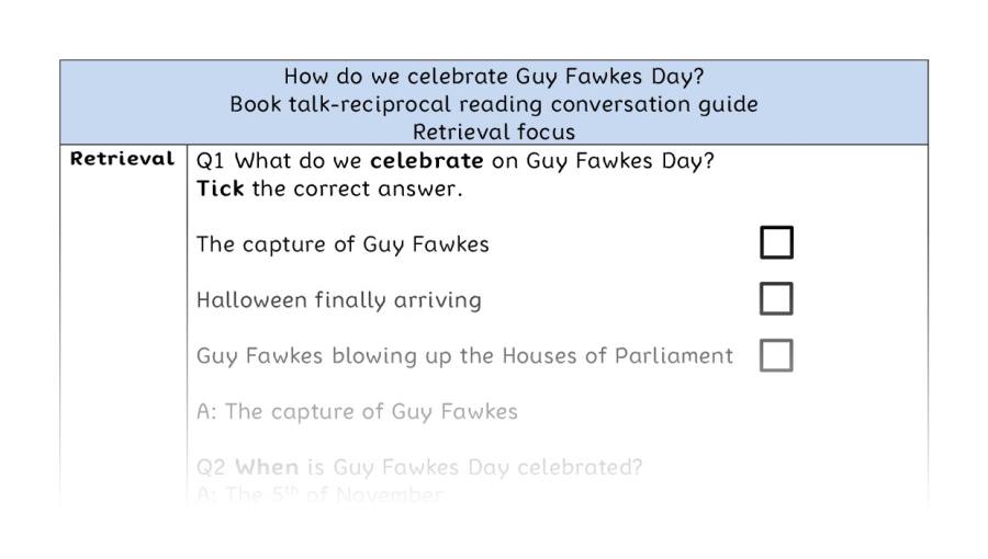 Reciprocal - retrieval - How do we celebrate Guy Fawkes Day