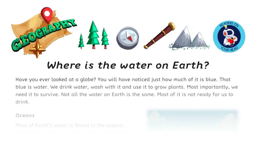Where is the water on Earth Y4