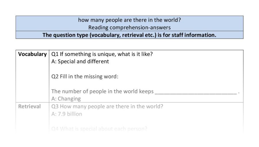 Reading comp-VRSIPE-how many people are there in the world