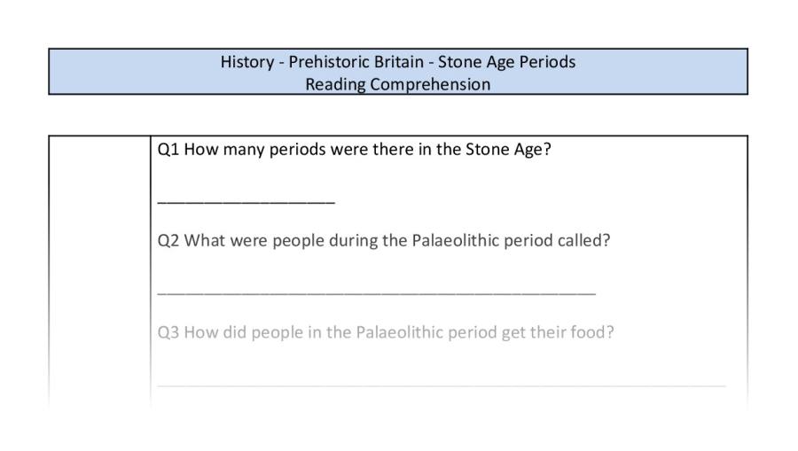 Reading Comprehension-retrieval-Stone Age Periods