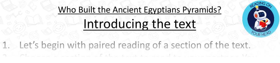 Who Built the Ancient Egyptians Pyramids - Teaching Slides - Retrieval Focus