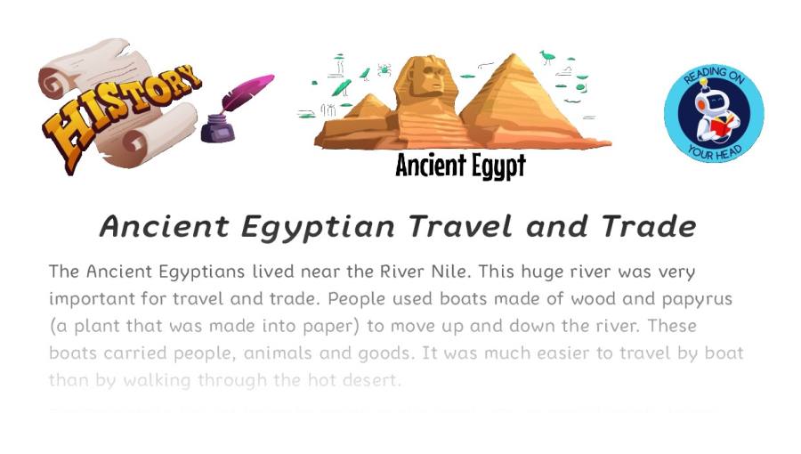 Ancient Egyptian Travel and Trade
