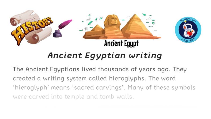 Ancient Egyptian writing - condensed version