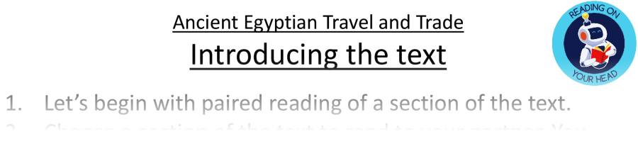 Teaching slides retrieval-Ancient Egyptian Travel and Trade