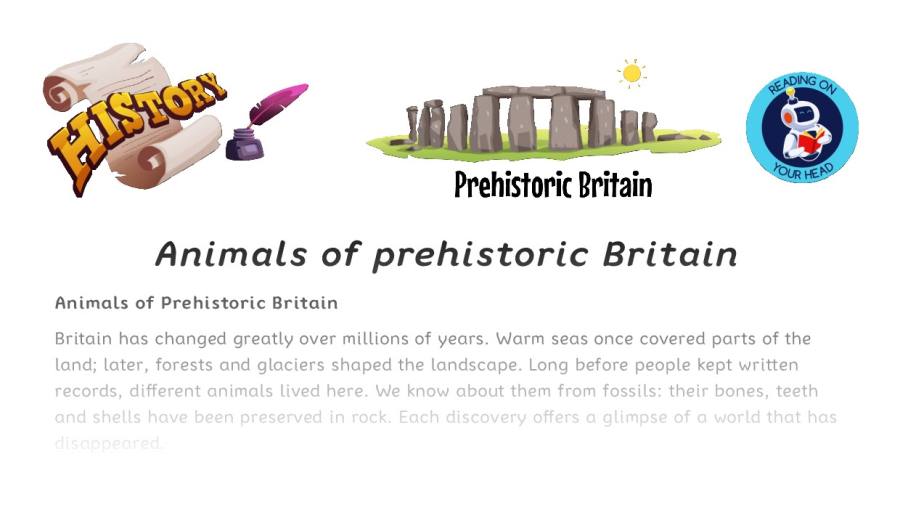 Animals of prehistoric Britain