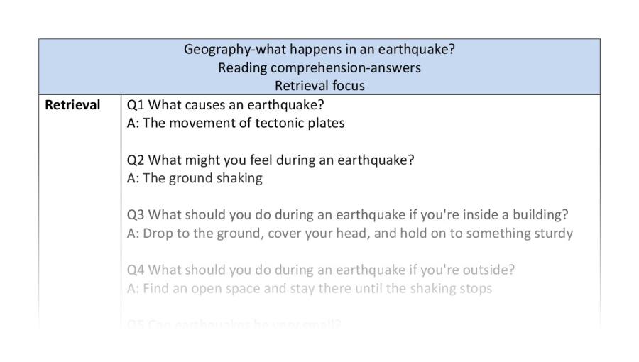 Reading comp-retrieval-what happens in an earthquake