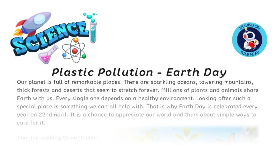 Plastic Pollution - Earth Day