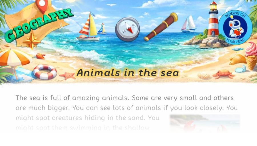 Animals in the sea