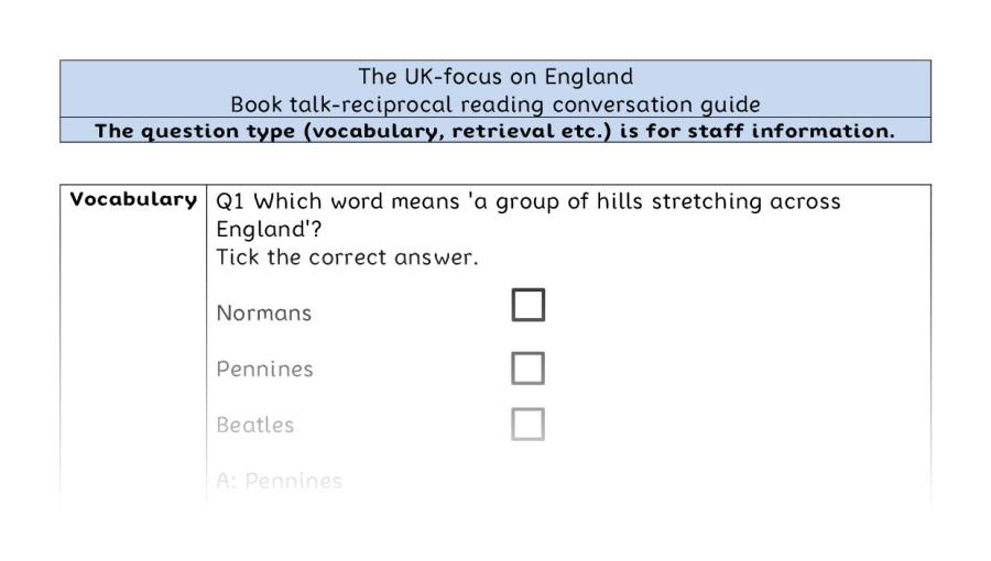 Reciprocal reading - VRSIPE - The UK-focus on England