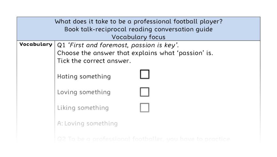 Reciprocal-vocab-What does it take to be a professional football player