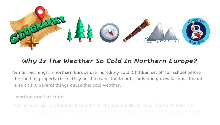 Why is the weather so cold in northern Europe v2