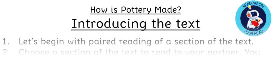 Teaching slides - How is Pottery Made - VRSIPE Focus