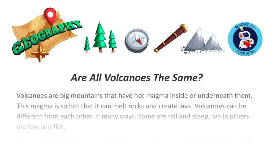 Are All Volcanoes The Same