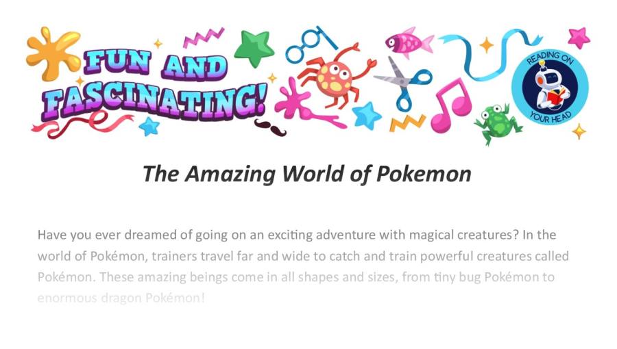 The Amazing World of Pokemon