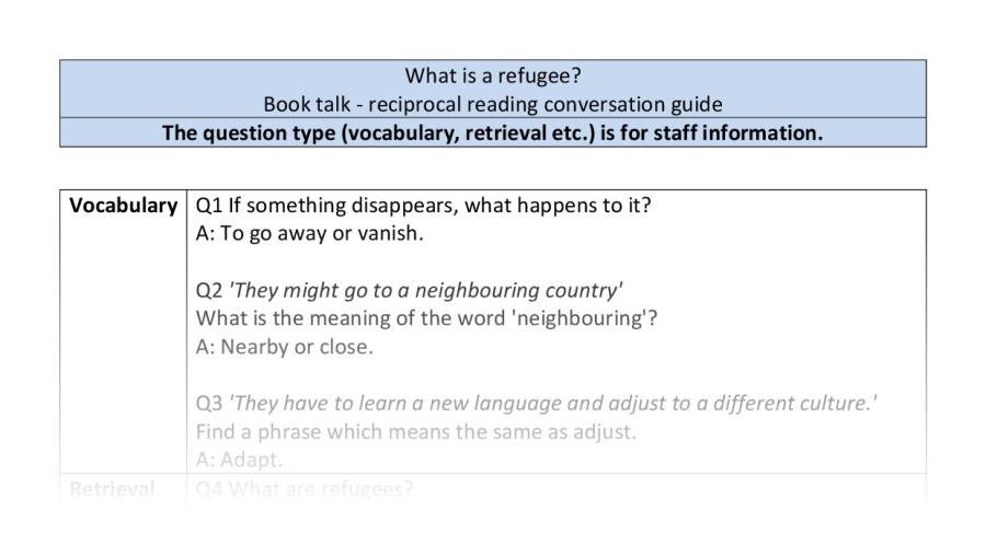 Reciprocal-VRSIPE-what is a refugee