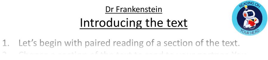 Teaching slides VRSIPE-Dr Frankenstein