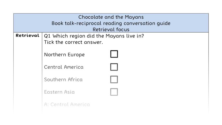 Reciprocal reading - retrieval - Chocolate and the Mayans