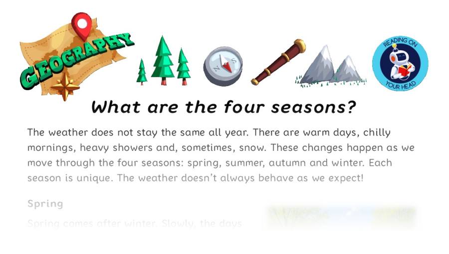 What are the four seasons