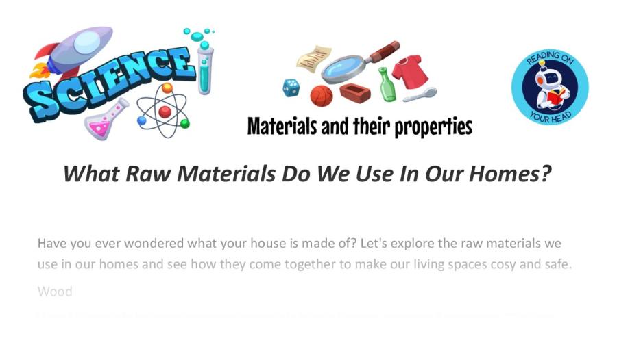 What Raw Materials Do We Use In Our Homes