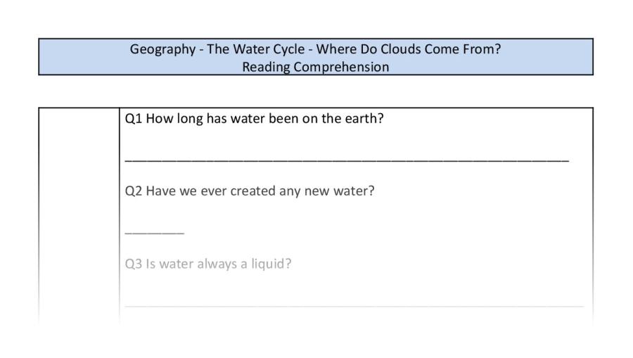 Reading comprehension-retrieval - Where Do Clouds Come From
