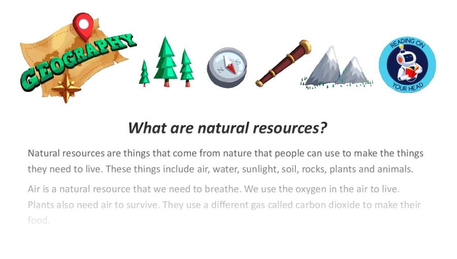 What are natural resources