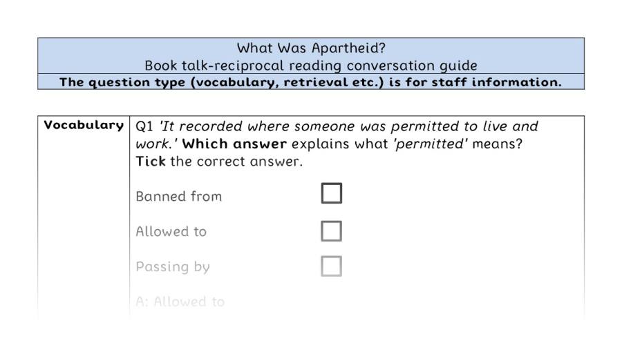 Reciprocal reading - VRSIPE - What Was Apartheid