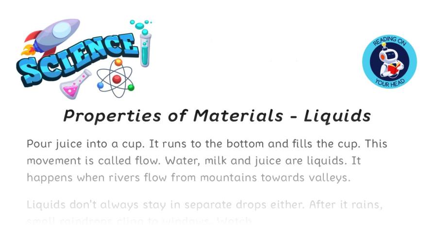 Properties of Materials - Liquids - condensed version