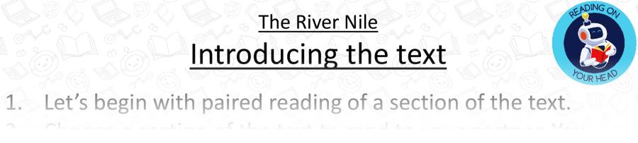 The River Nile Teaching Slides Inference Focus