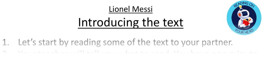 Teaching slides retrieval - Lionel Messi