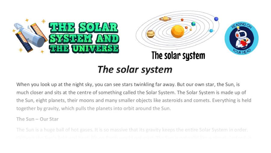 The solar system